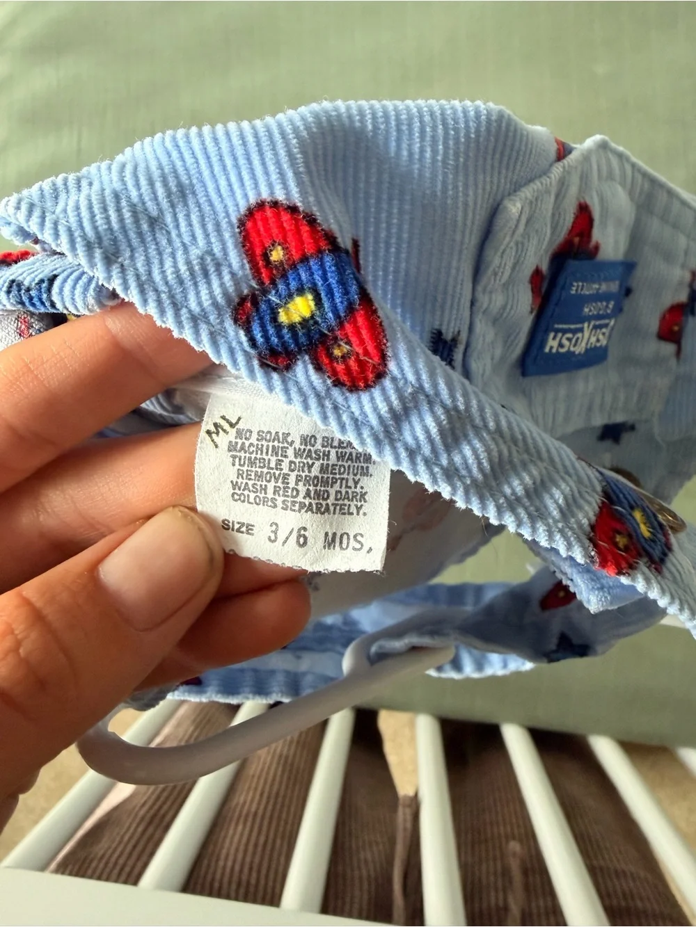 OshKosh B'gosh Light Blue plane Print Overalls